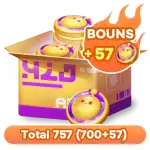 700 eggy coins + 57 Bonus