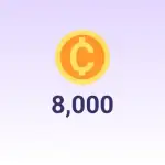8000 Coins